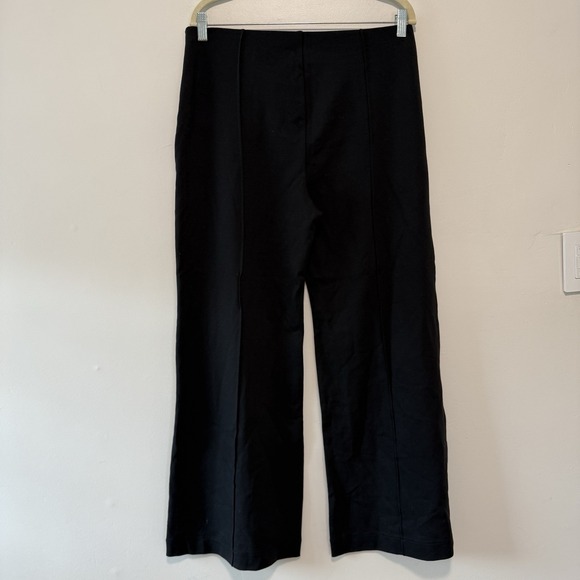 J. Crew NWT Black Wide-Leg Pant in Stretch Ponte Size Large - Picture 5 of 10